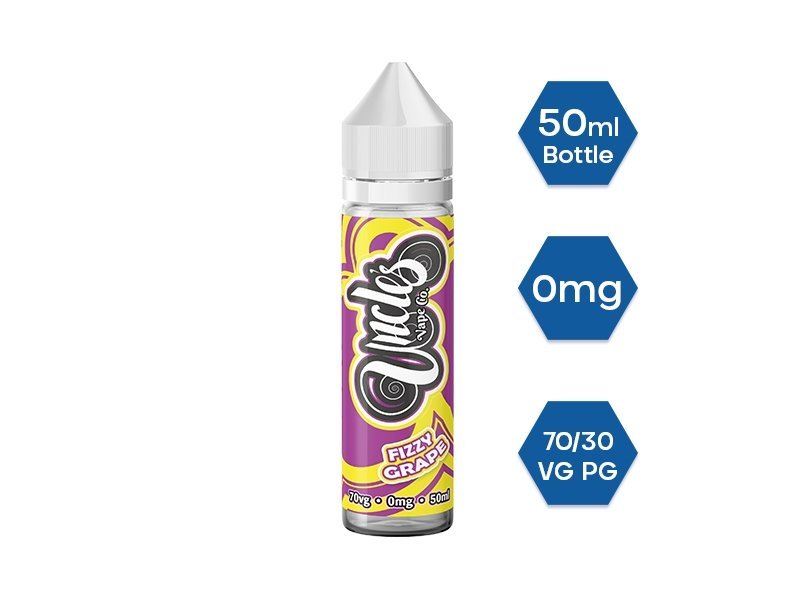 Uncle Vape Co. 50ml E - liquids Shortfill Fizzy Grape