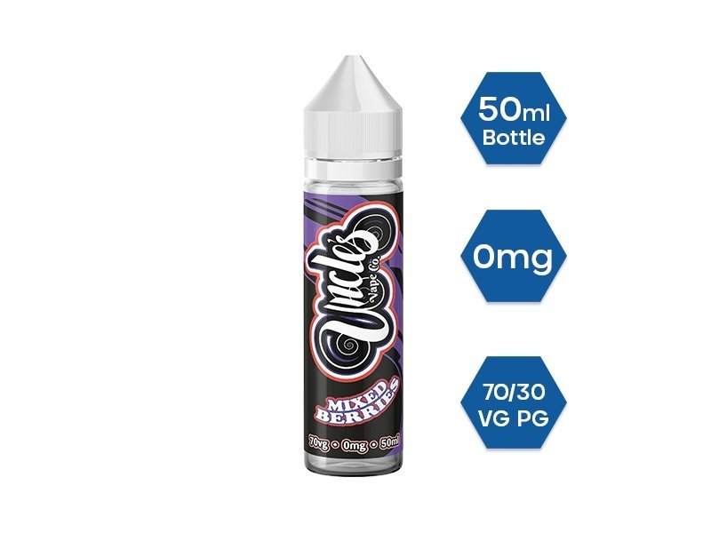Uncle Vape Co. 50ml E - liquids Shortfill Mixed Berries