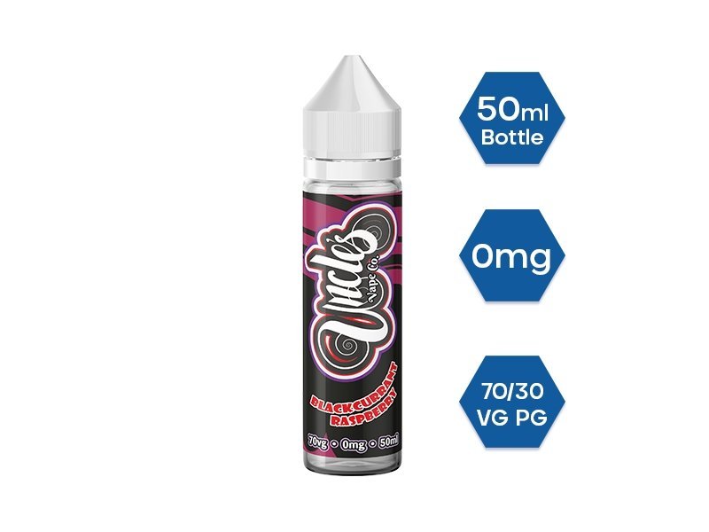 Uncle Vape Co. 50ml E - liquids Shortfill Blackcurrant Raspberry