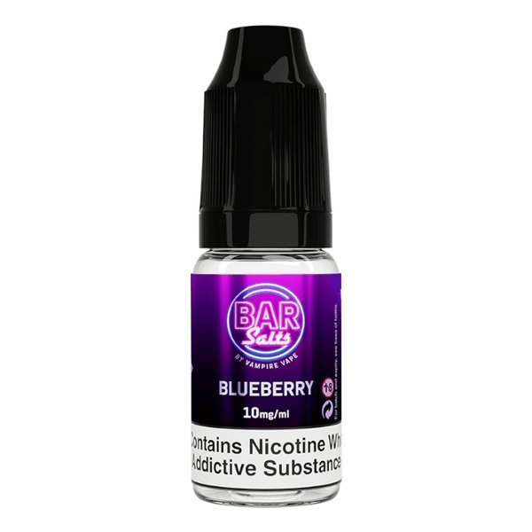Vampire Vape Bar Salt 10ml E - liquid Nic Salts - Box of 10 Blueberry