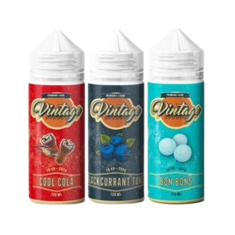 Vintage Juice Original 100ML Shortfill Blackcurrant Tunes