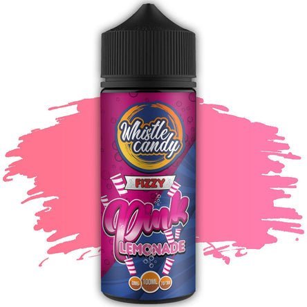 Whistle Candy 100ml E Liquid Shortfill Pink Lemonade Fizzy