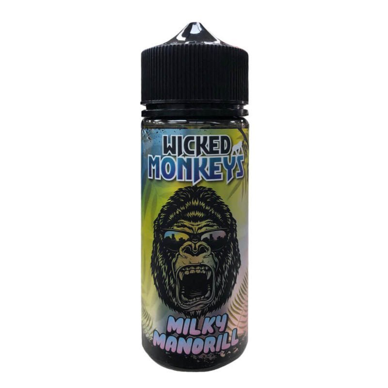 Wicked Monkeys 100ml E - liquids Milky Mandrill