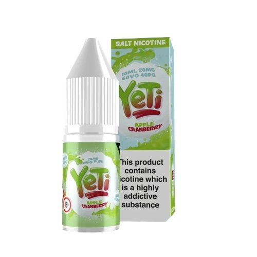 Yeti 10ml Nic Salt (Pack of 10) Apple Cranberry