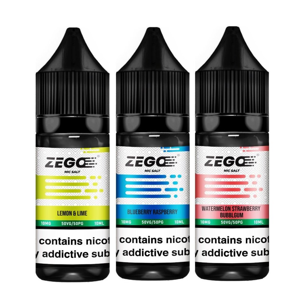 Zego Nic Salt 10ml E - Liquid - Box of 10 Lemon & Lime