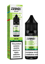 Zego Nic Salt 10ml E - Liquid - Box of 10 Sweet Mint