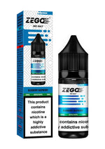 Zego Nic Salt 10ml E - Liquid - Box of 10 Blueberry Raspberry