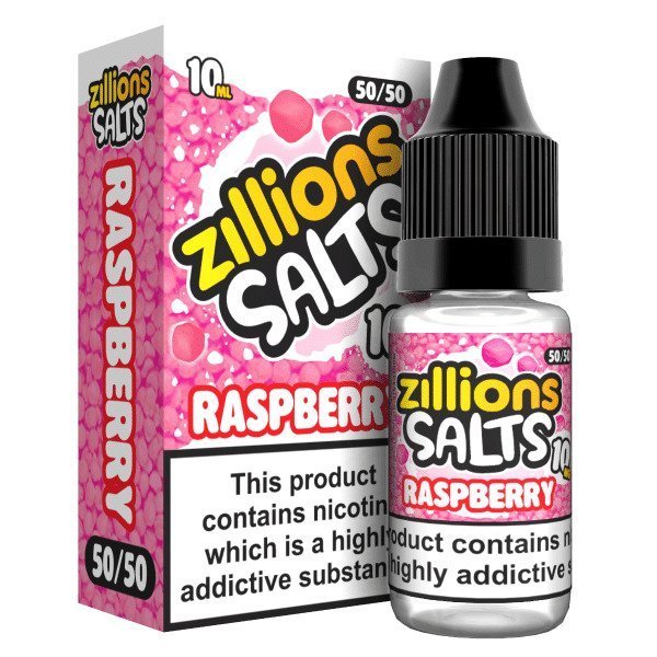 Zillions Nic Salt 10ml Pack of 5 Raspberry