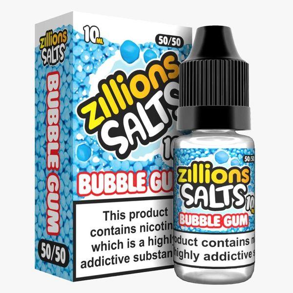 Zillions Nic Salt 10ml Pack of 5 Bubble Gum
