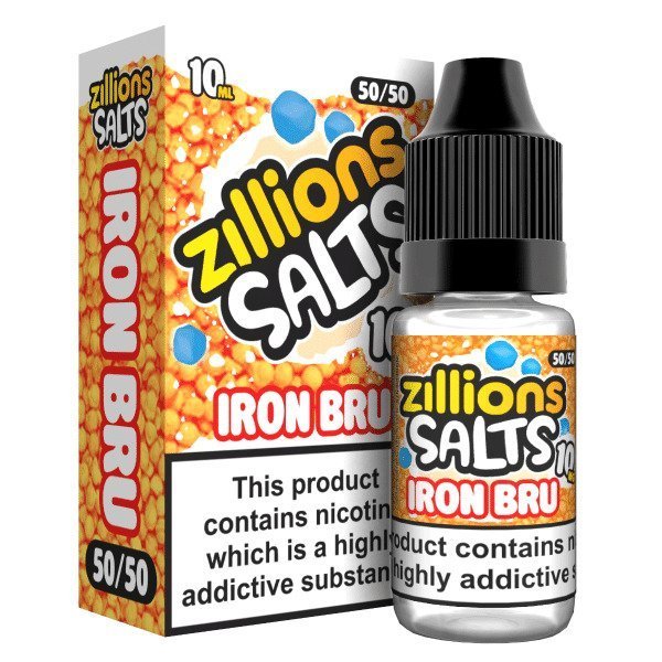 Zillions Nic Salt 10ml Pack of 5 Iron Bru