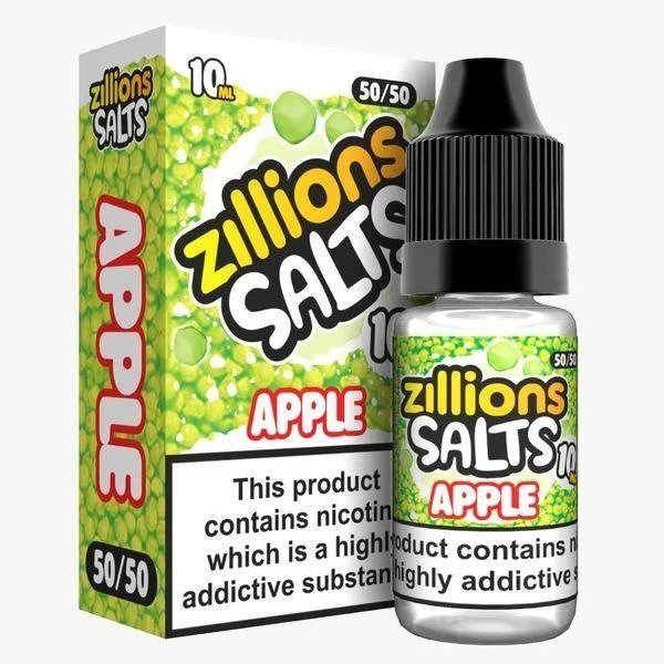 Zillions Nic Salt 10ml Pack of 5 Apple