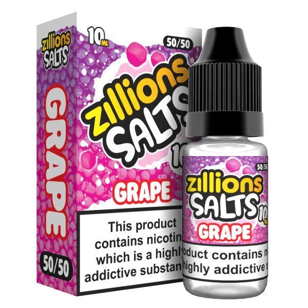 Zillions Nic Salt 10ml Pack of 5 Grape