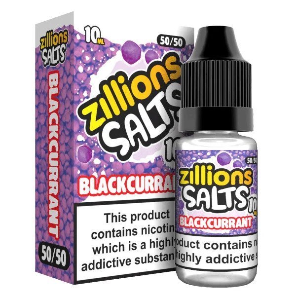 Zillions Nic Salt 10ml Pack of 5 Blackcurrant
