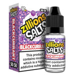Zillions Nic Salt 10ml Pack of 5 Blackcurrant