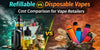 Refillable Vape vs Disposable Vape: Cost Comparison for Vape Retailers