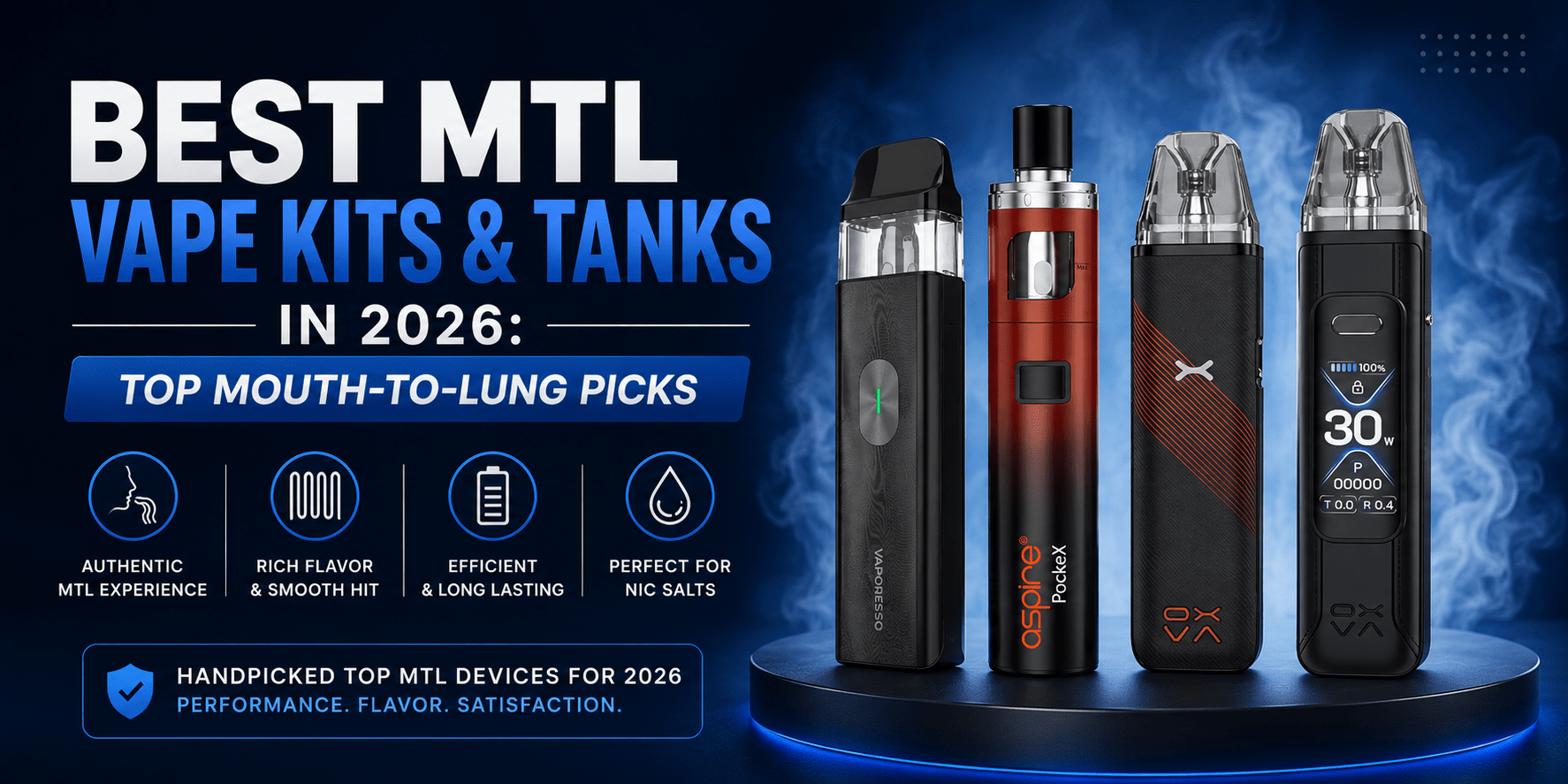 Best MTL Vape Kits & Tanks in 2026: Top Mouth-to-Lung Picks