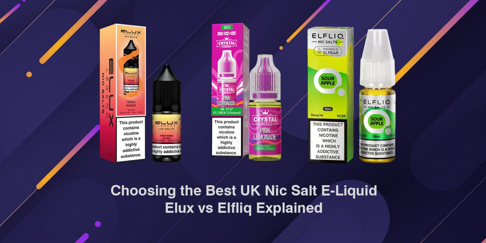 Choosing the Best UK Nic Salt E-Liquid: Elux vs Elfliq Explained