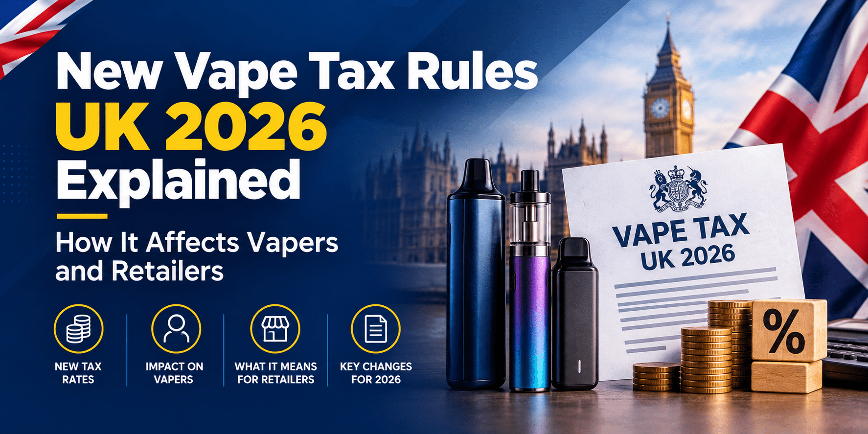 New Vape Tax Rules UK 2026 Explained - How It Affects Vapers and Retailers