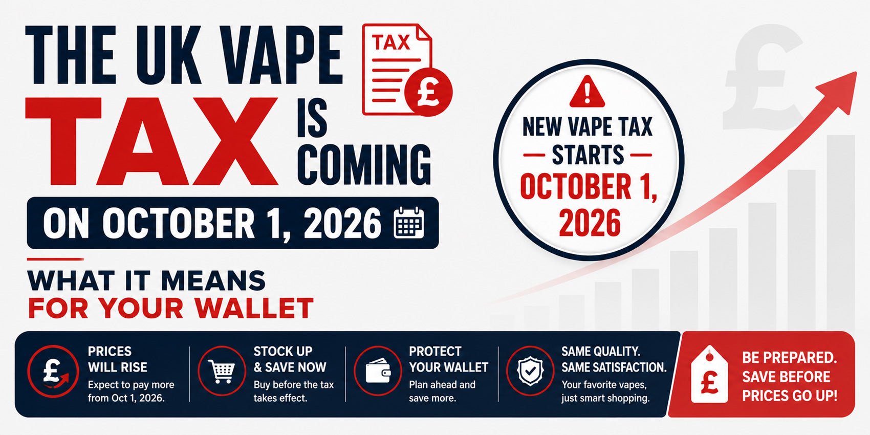 The UK Vape Tax Is Coming on 1 October 2026: What It Means for Your Wallet