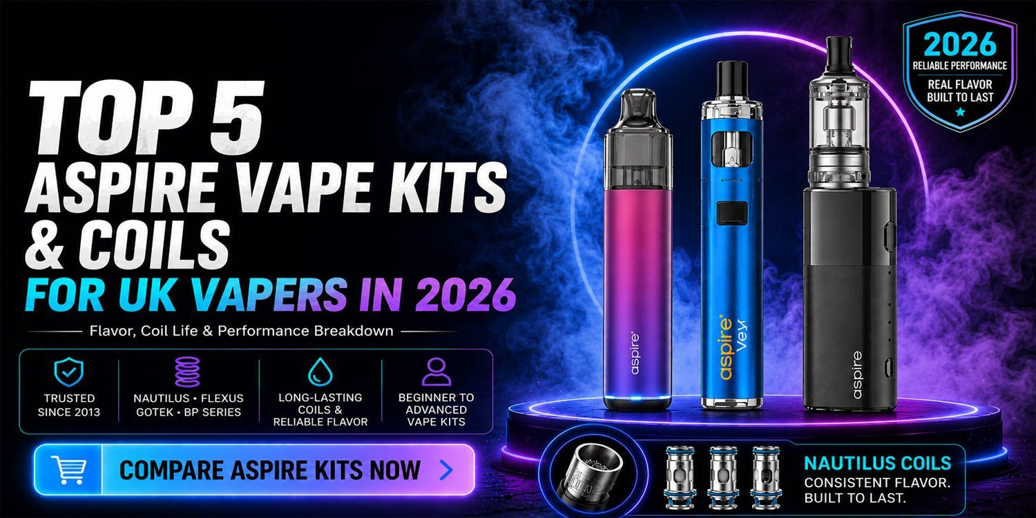 Top 5 Aspire Vape Kits & Coils for UK Vapers in 2026