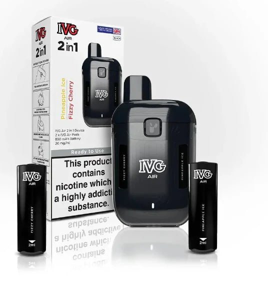Inv Vape Versatile Vaping with IVG Air 2 in 1 Disposable Vape Kit – Box of 5 ...