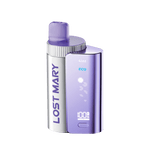 4 in 1 Lost Mary 3200 Puffs Pre - filled Pod Vape Kit Box of 5 Purple Edition