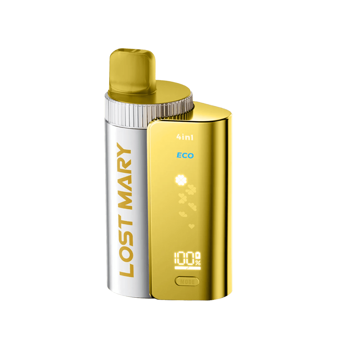 4 in 1 Lost Mary 3200 Puffs Pre - filled Pod Vape Kit Box of 5 Pineapple Edition