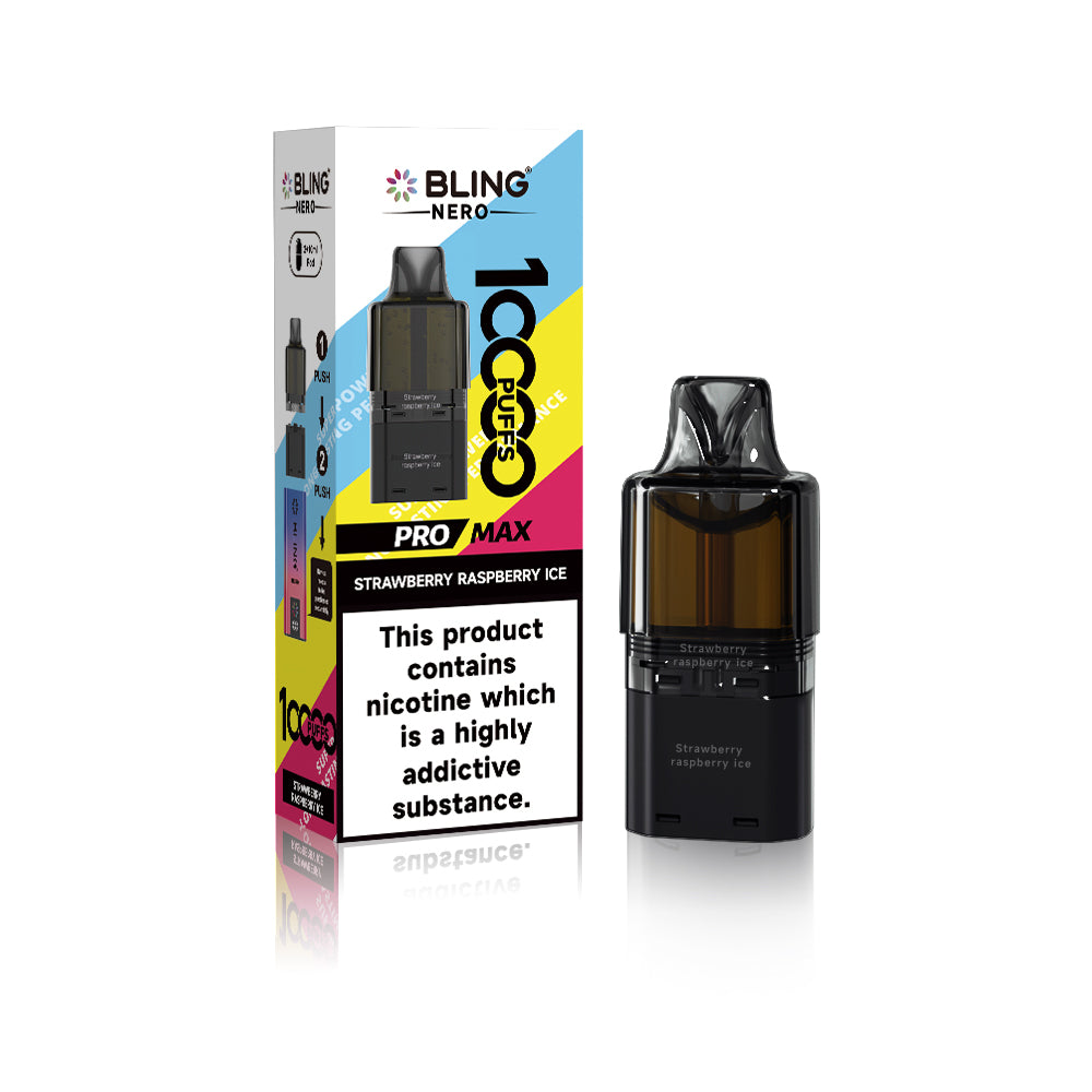 Crystal Bling Nero 10k Prefilled Pods Box of 5