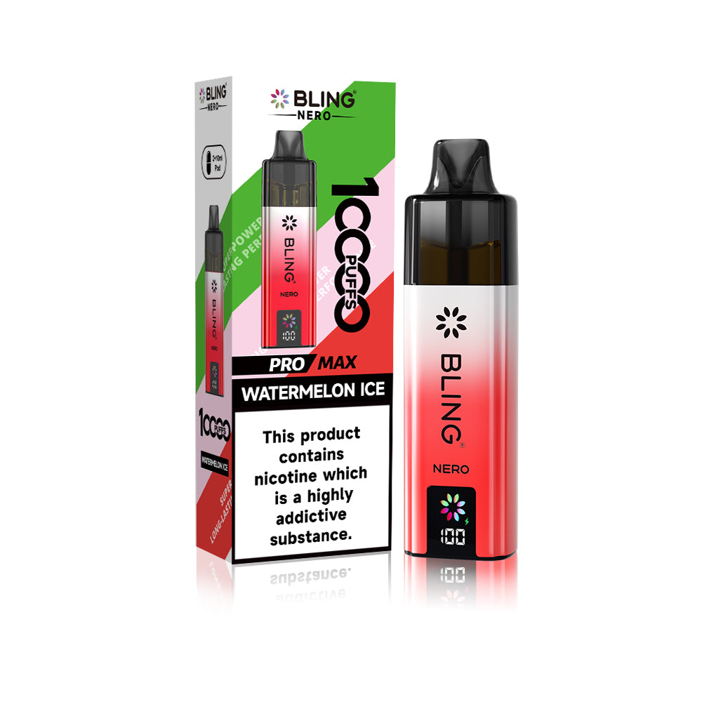 Crystal Bling Nero 10k Vape Kit Box of 5