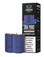 Al Fakher 30k Hypermax Prefilled Pods Box of 5 Blueberry Gum