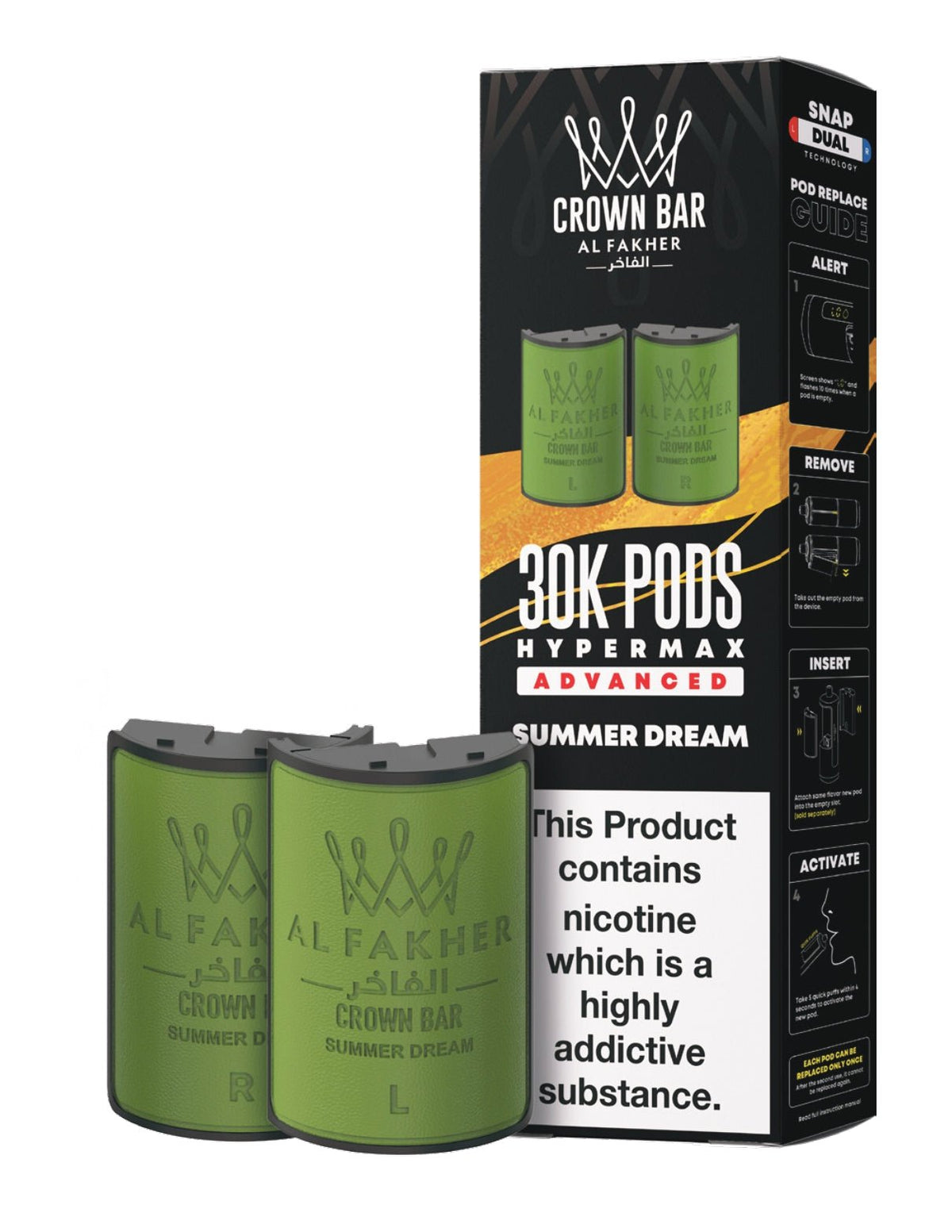 Al Fakher 30k Hypermax Prefilled Pods Box of 5 Summer Dream