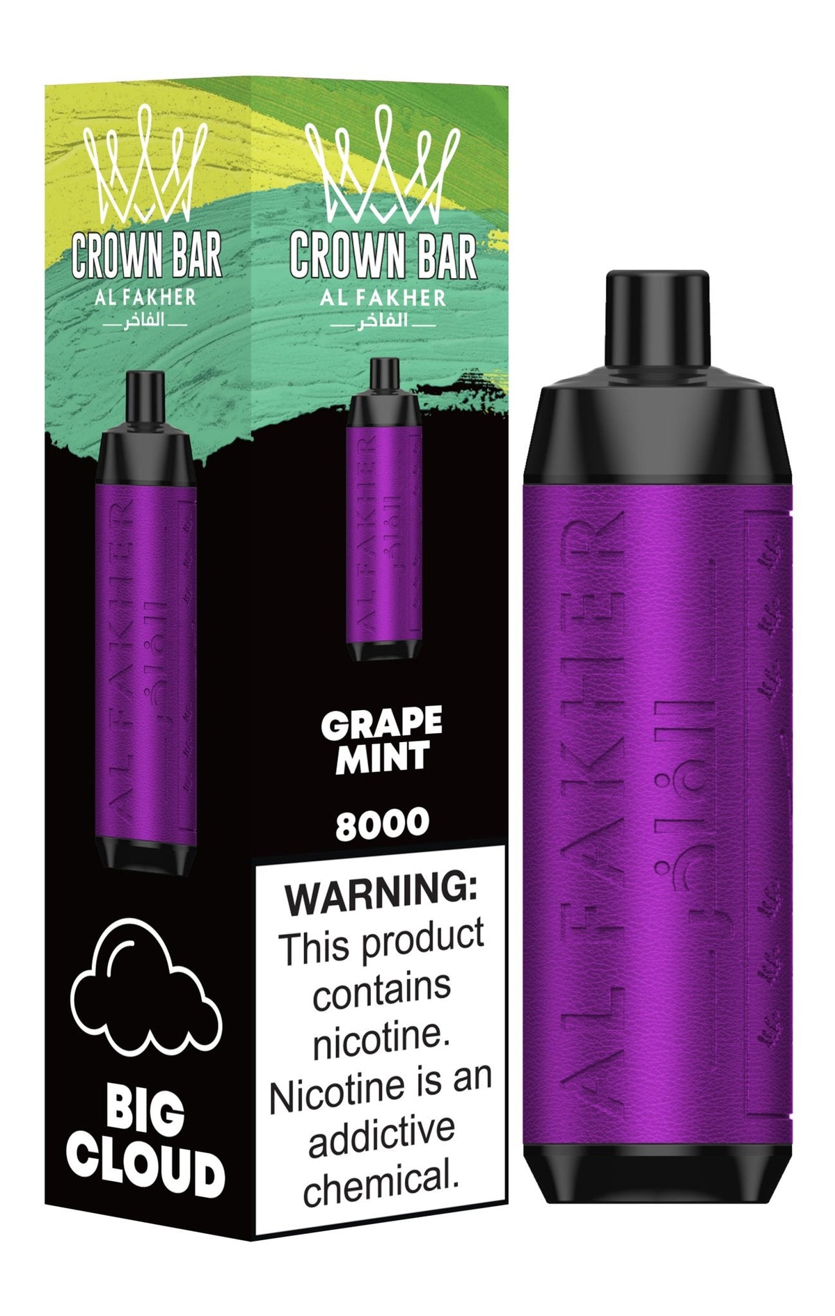 Al Fakher Crown Bar 8000 Puffs Disposable Vape Box of 10 - Bulk Vape Wholesale