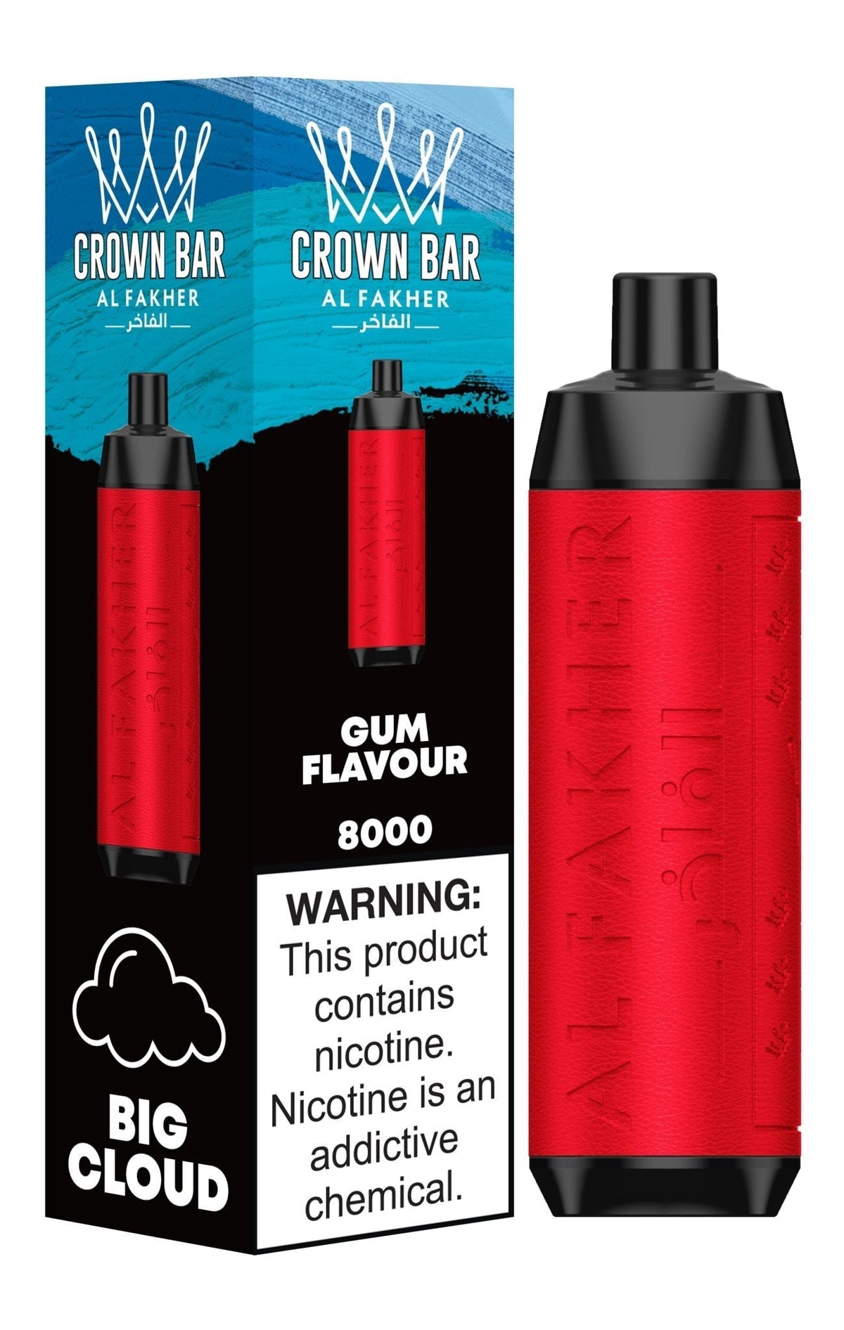 Al Fakher Crown Bar 8000 Puffs Disposable Vape Box of 10 - Bulk Vape Wholesale
