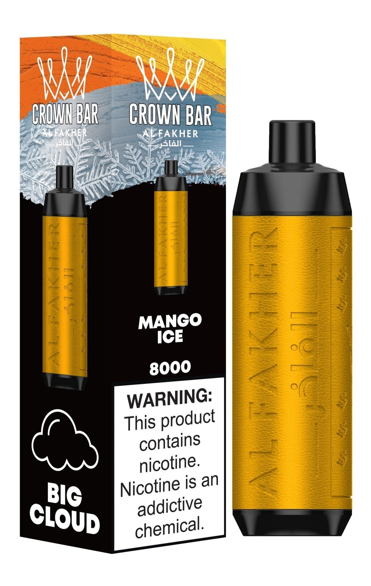 Al Fakher Crown Bar 8000 Puffs Disposable Vape Box of 10 - Bulk Vape Wholesale