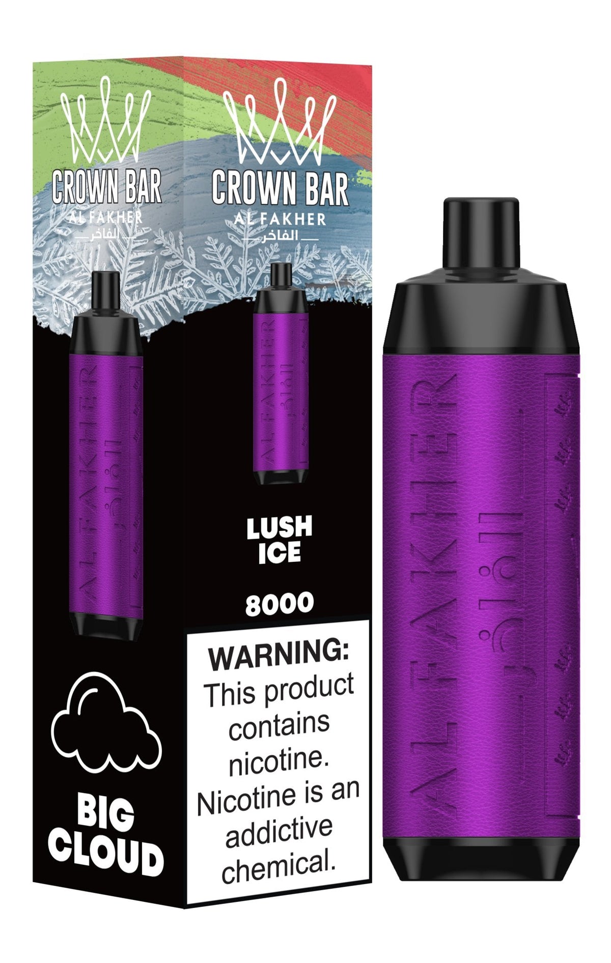 Al Fakher Crown Bar 8000 Puffs Disposable Vape Box of 10 - Bulk Vape Wholesale