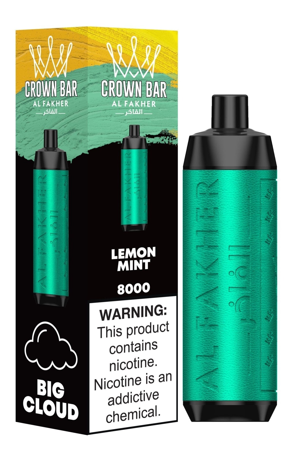 Al Fakher Crown Bar 8000 Puffs Disposable Vape Box of 10 - Bulk Vape Wholesale
