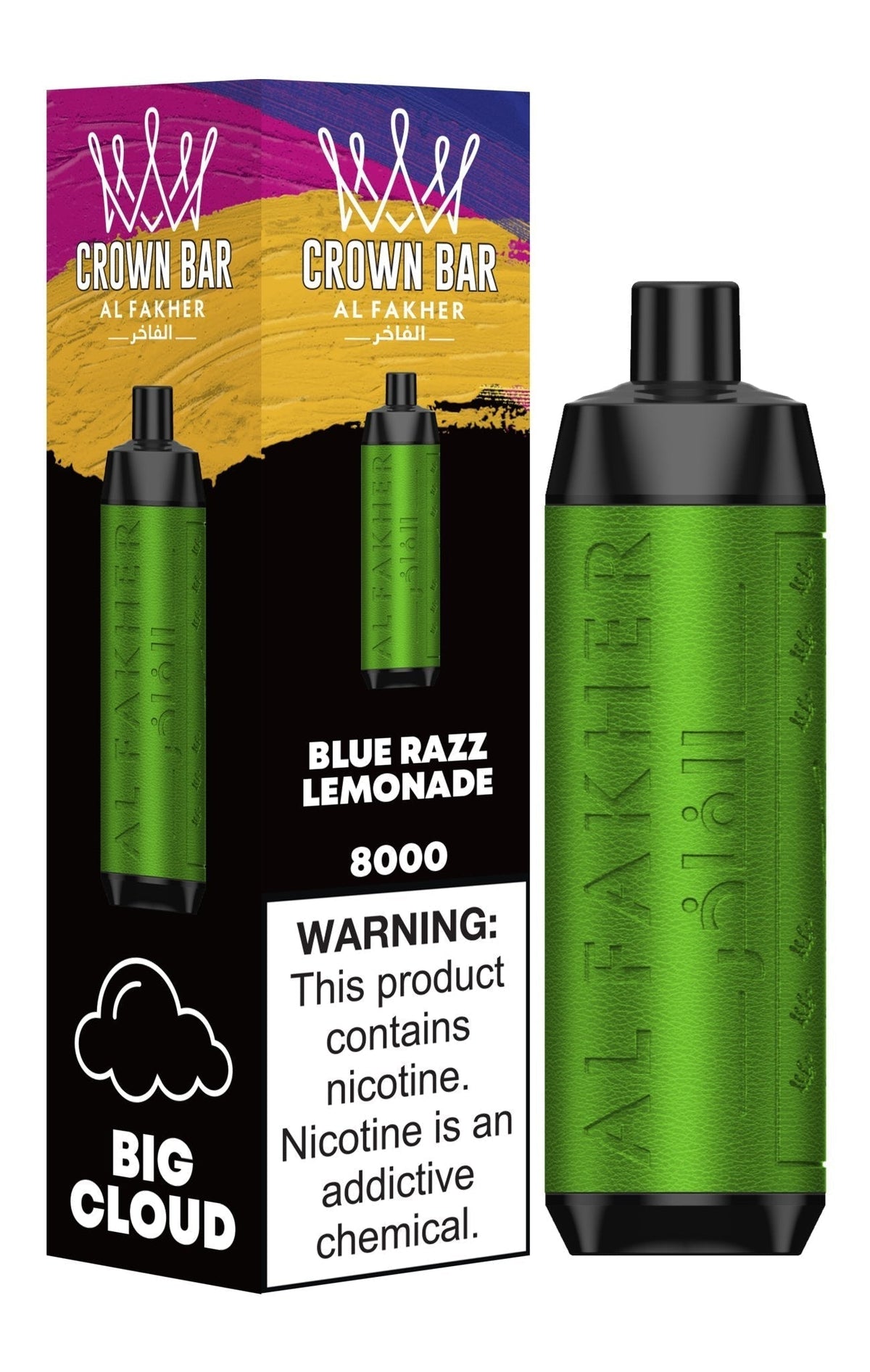 Al Fakher Crown Bar 8000 Puffs Disposable Vape Box of 10 - Bulk Vape Wholesale