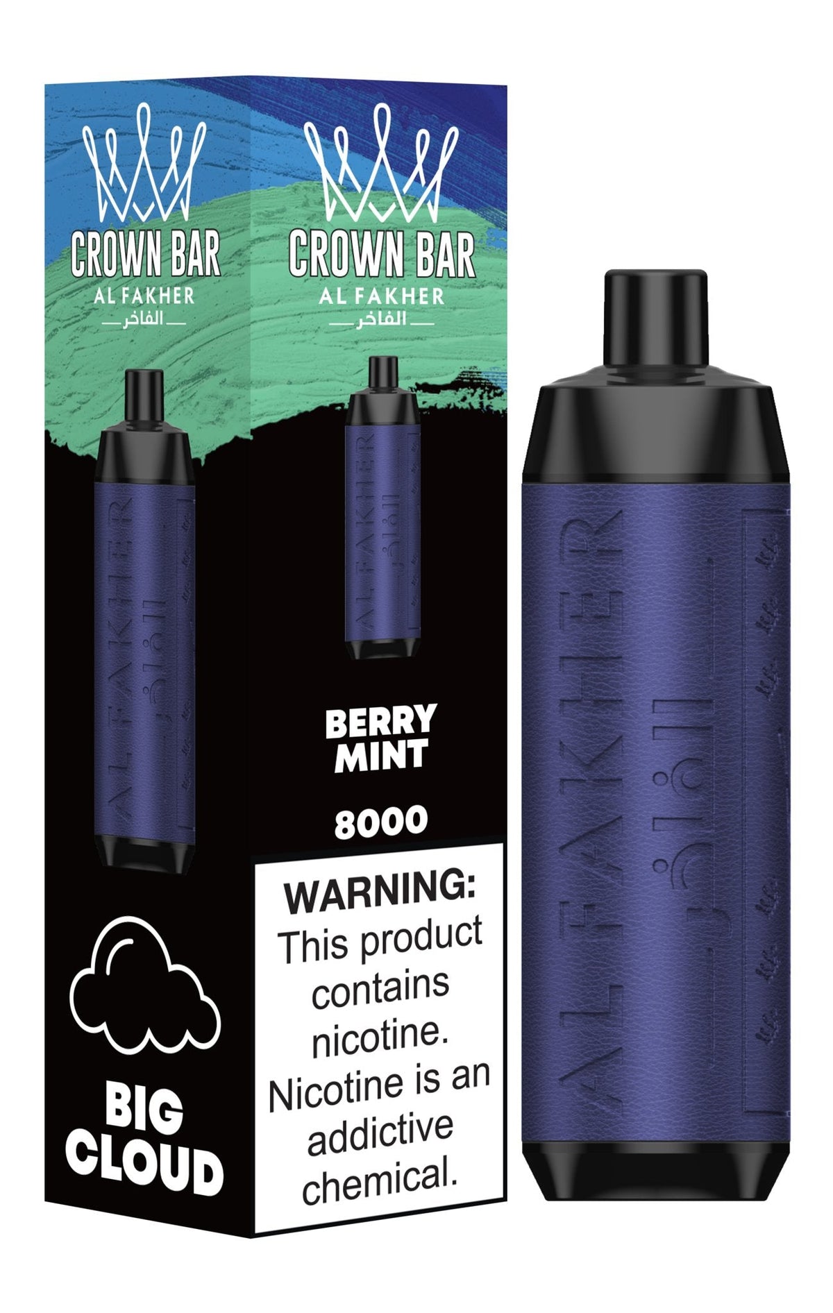 Al Fakher Crown Bar 8000 Puffs Disposable Vape Box of 10 - Bulk Vape Wholesale