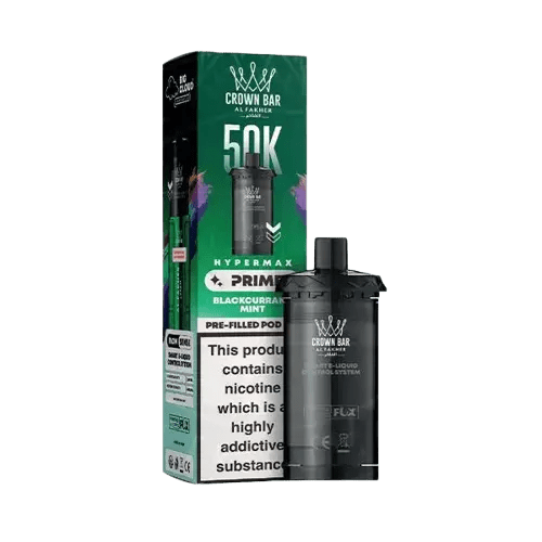 Al Fakher Hypermax Prime 50K Prefilled Pod Box of 5 Blackcurrant Mint