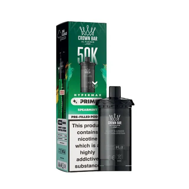 Al Fakher Hypermax Prime 50K Prefilled Pod Box of 5 Spearmint