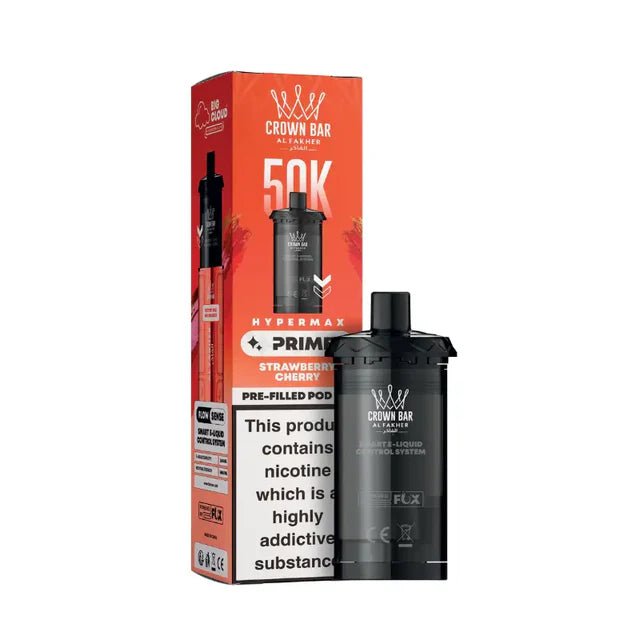Al Fakher Hypermax Prime 50K Prefilled Pod Box of 5 Strawberry Cherry