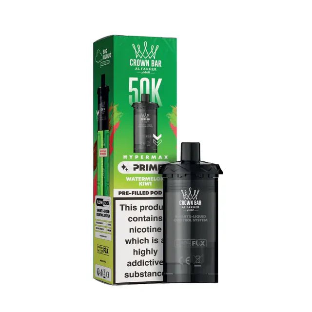 Al Fakher Hypermax Prime 50K Prefilled Pod Box of 5 Watermelon Kiwi