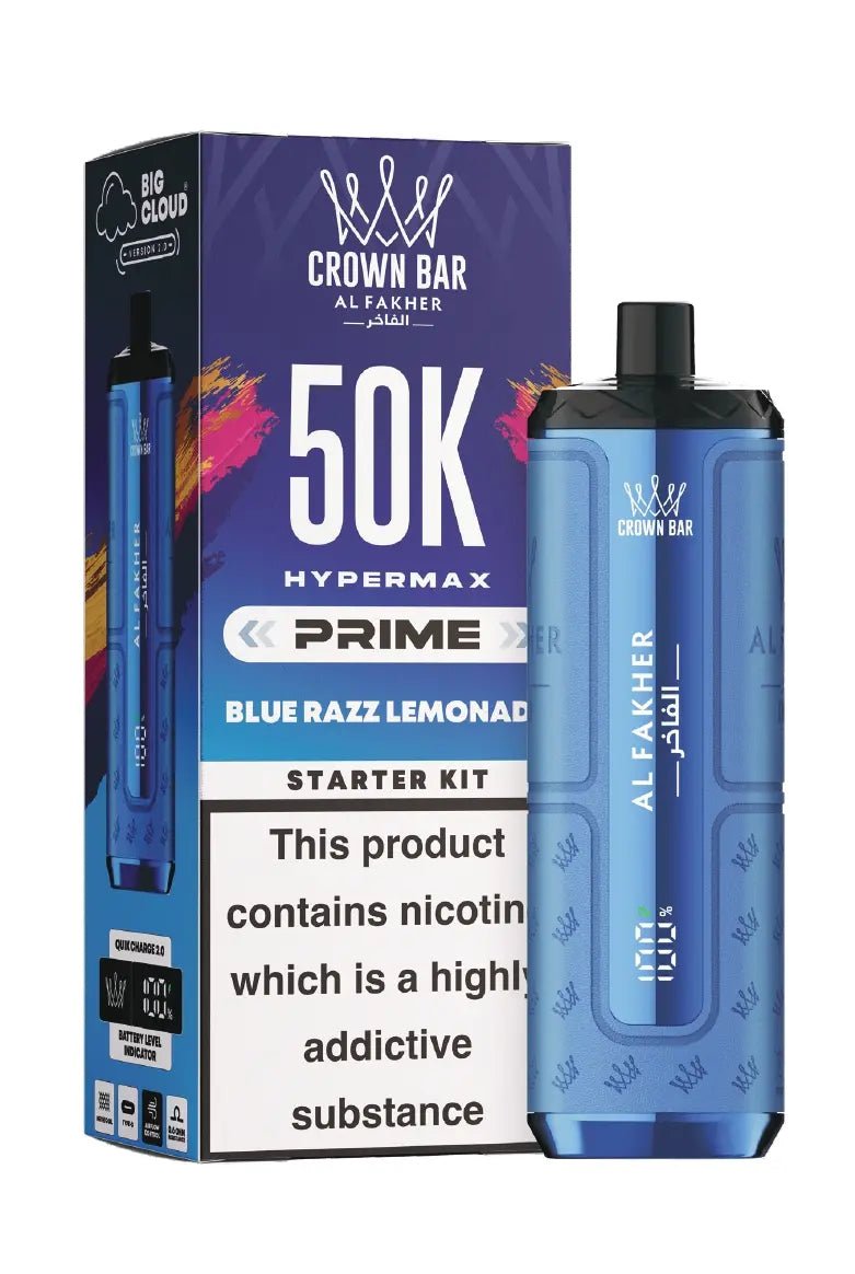 Al Fakher Hypermax Prime 50K Prefilled Pod Kit Blue Razz Lemonade