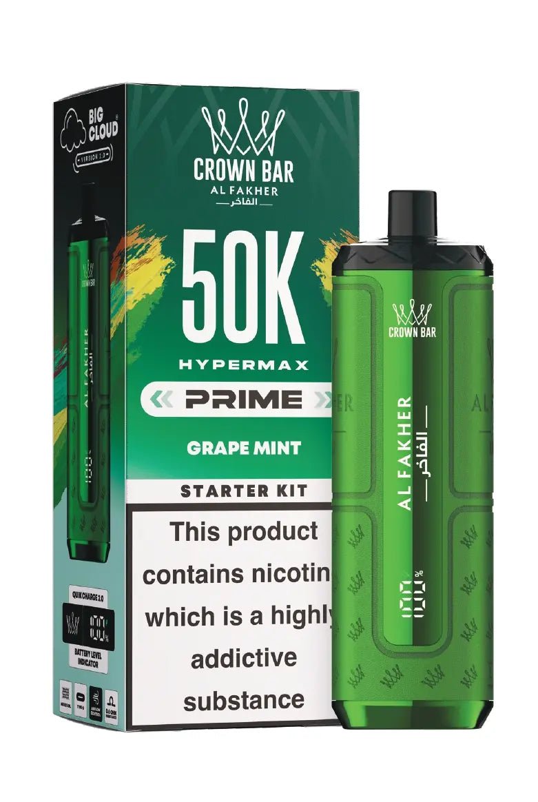 Al Fakher Hypermax Prime 50K Prefilled Pod Kit Grape Mint