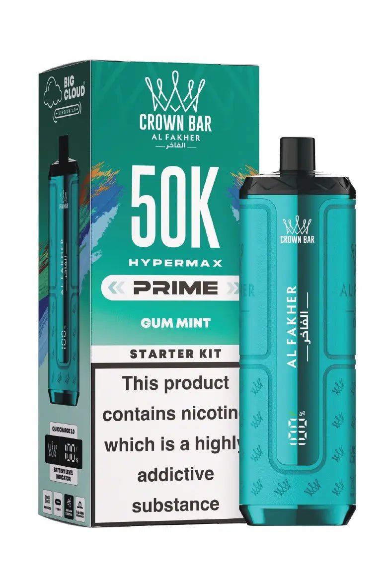 Al Fakher Hypermax Prime 50K Prefilled Pod Kit Gum Mint