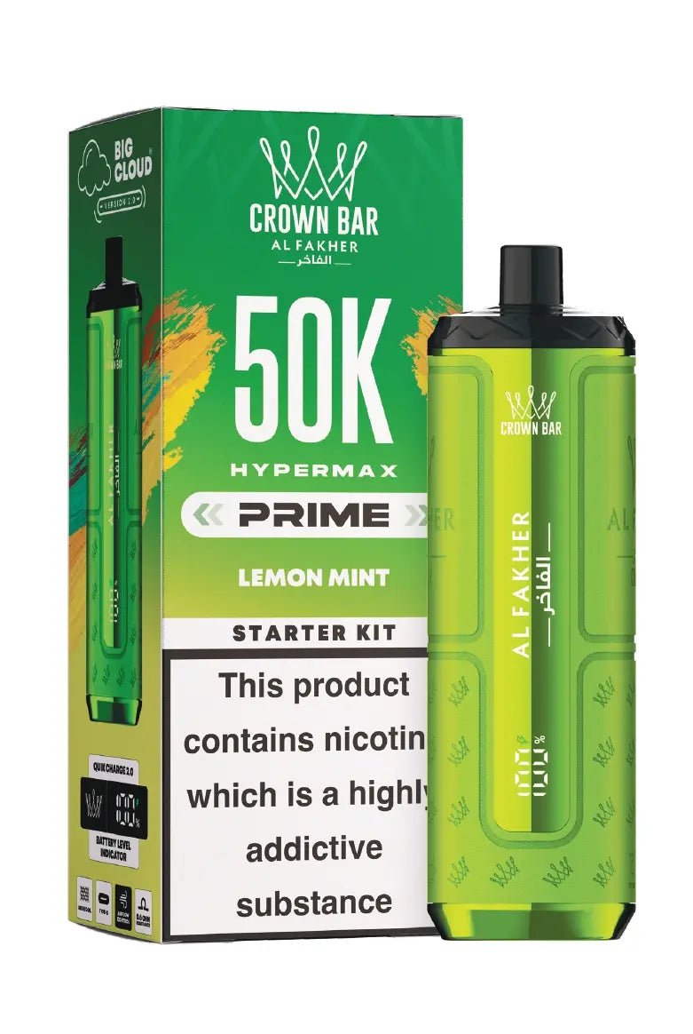 Al Fakher Hypermax Prime 50K Prefilled Pod Kit Lemon Mint