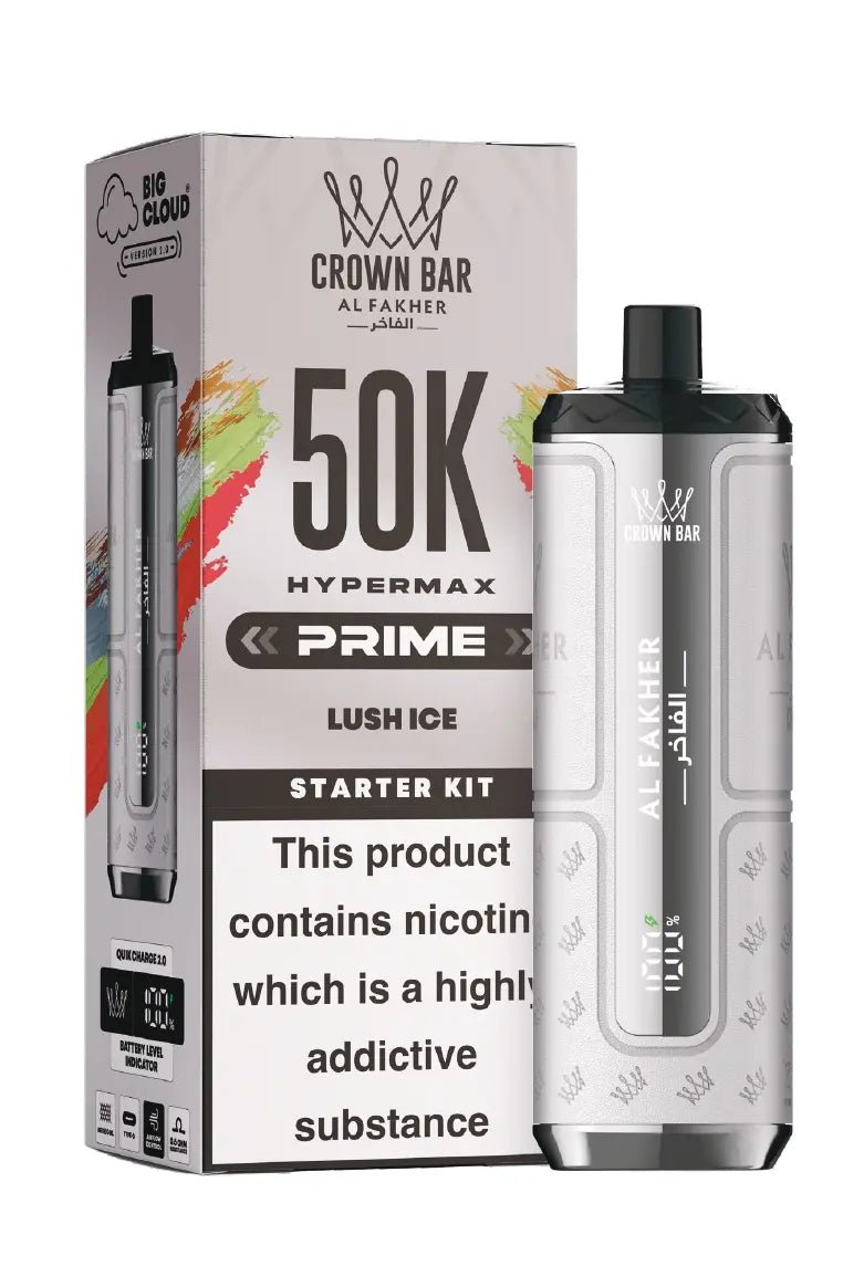 Al Fakher Hypermax Prime 50K Prefilled Pod Kit Lush Ice