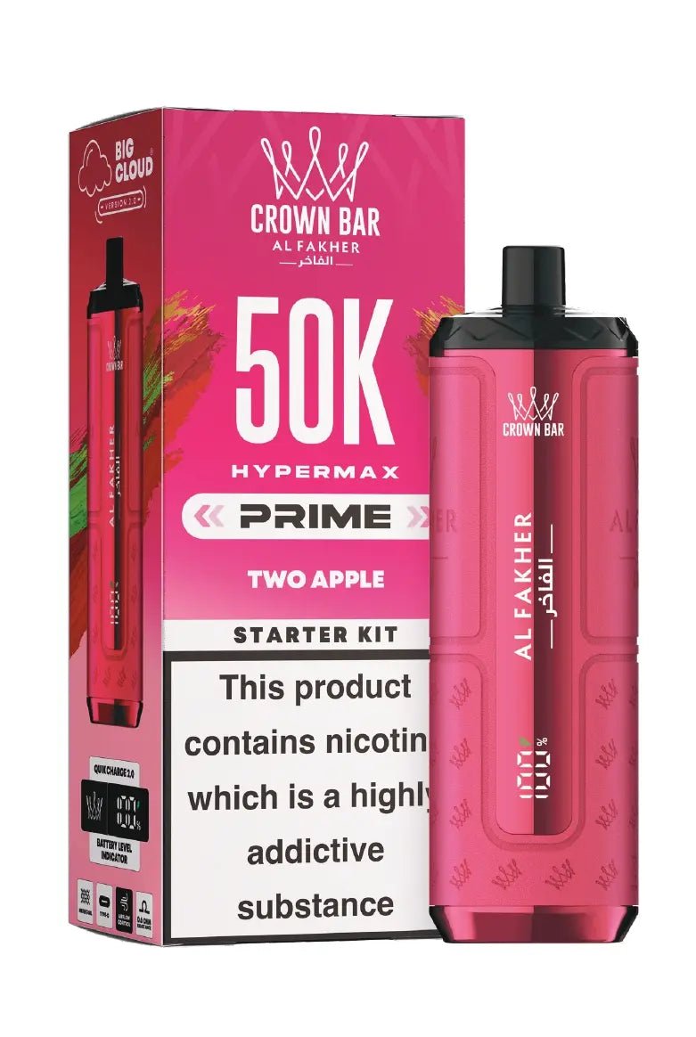 Al Fakher Hypermax Prime 50K Prefilled Pod Kit Two Apple
