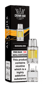 Al Fakher Pro Max 12k Replacement Pods Box of 5 Banana Ice