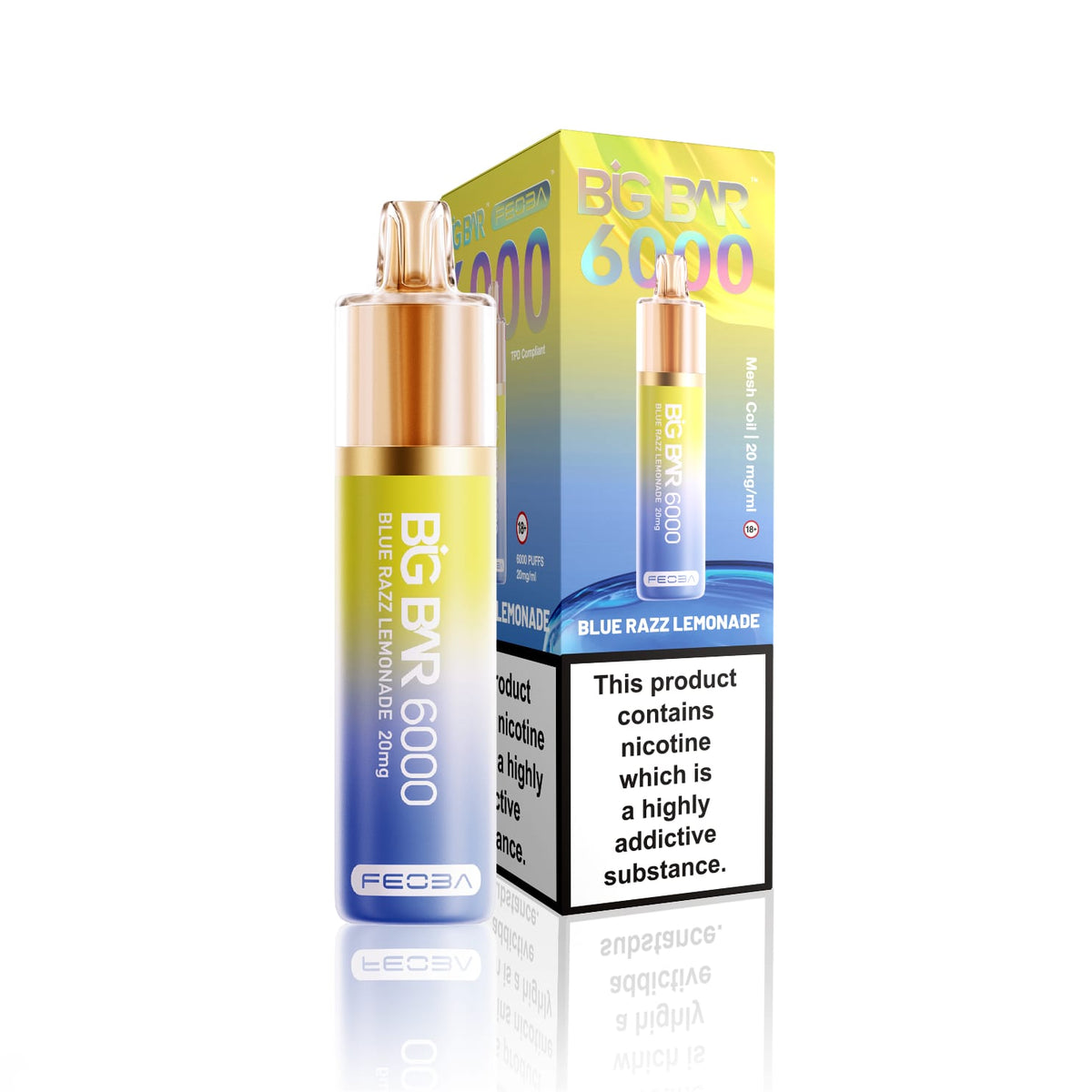 Feoba Big Bar 6000 Puffs Disposable Vape (Box of 5)